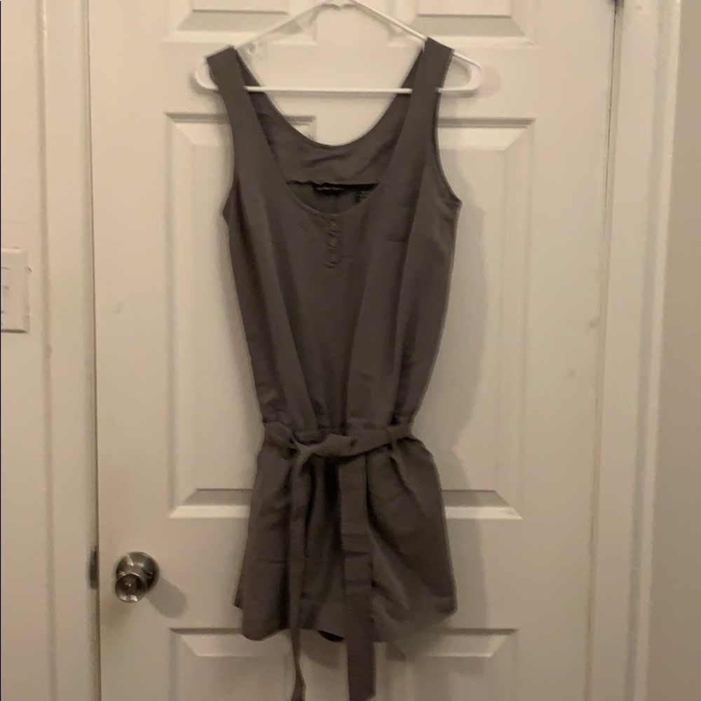 Firm price New York and Co. gray shorts romper small